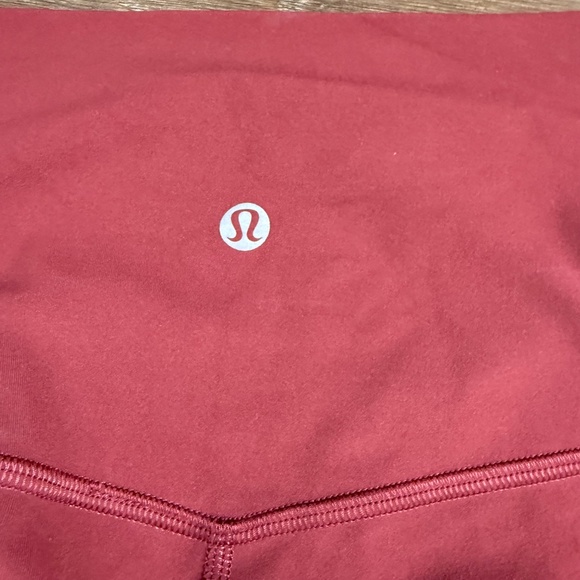 Lululemon Women's High-Rise Align Leggings, Red Merlot Size 6, Athletic, Fall - Picture 3 of 7